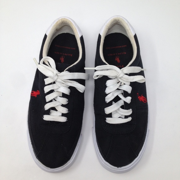 Polo Ralph Lauren Shoes - Polo Ralph Lauren Women Canvas Black 6.5B Shoes